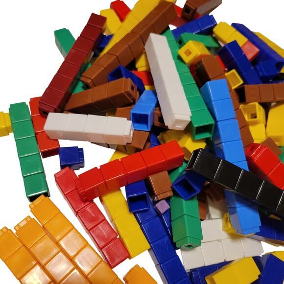 420 Interlocking Snap Cubes 1" Math Manipulatives Multicolor Homeschool Teacher - Picture 10 of 16